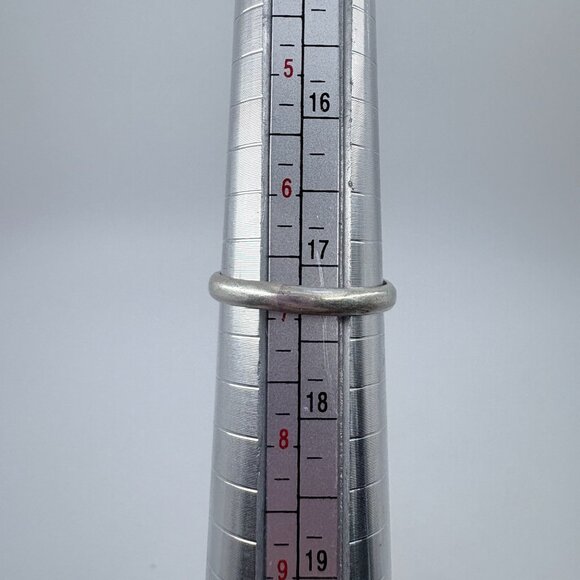 VTG Sterling Silver 925 Amethyst & Opal Bezel Set Ring Size 7 - Picture 6 of 7